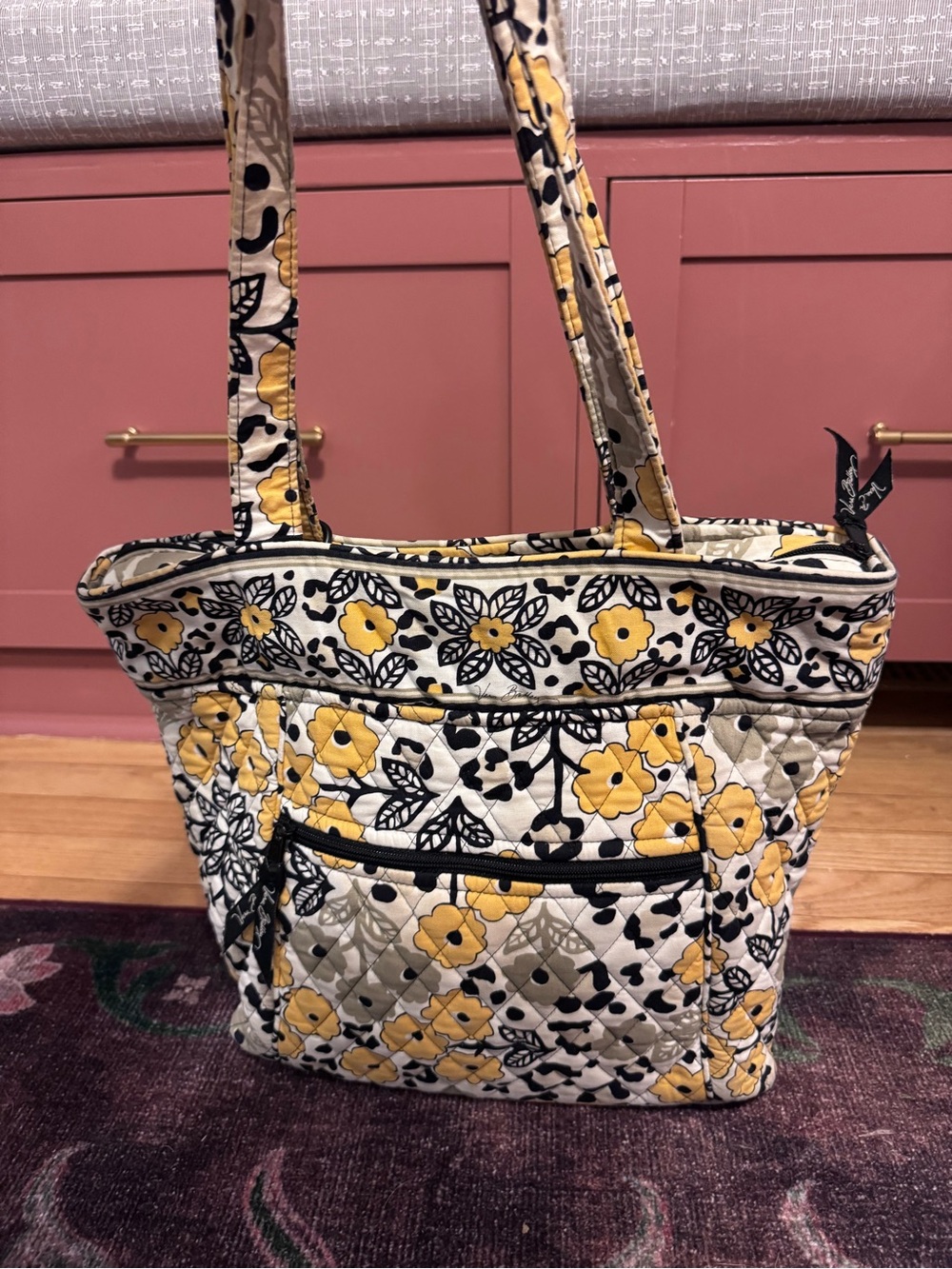 Vera Bradley "Go Wild" Quilted Shoulder Tote Bag - Retired Pattern